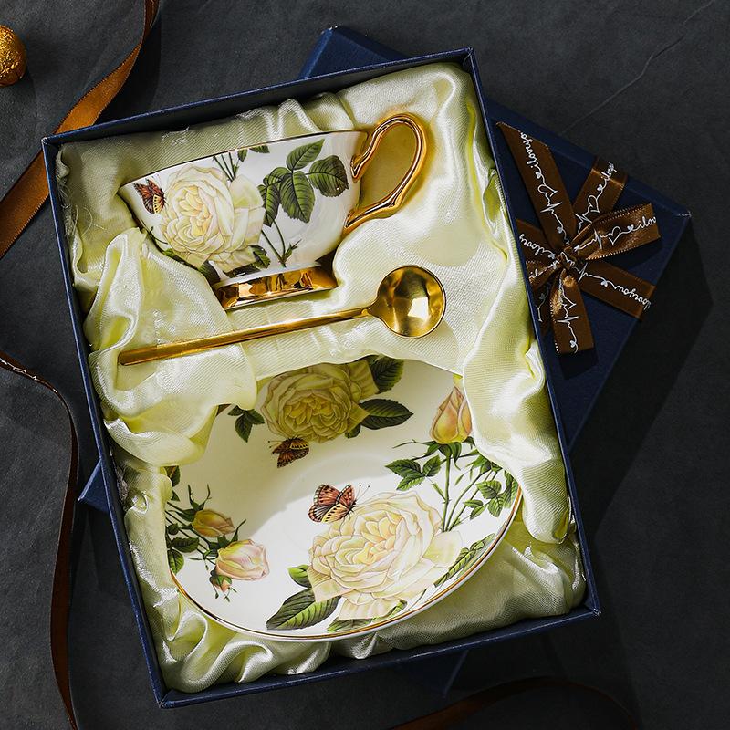 CUPURA Xeno - Designer European Ceramic Coffee Cup & Tea Set - Elegant British Afternoon Tea Collection CUPURA