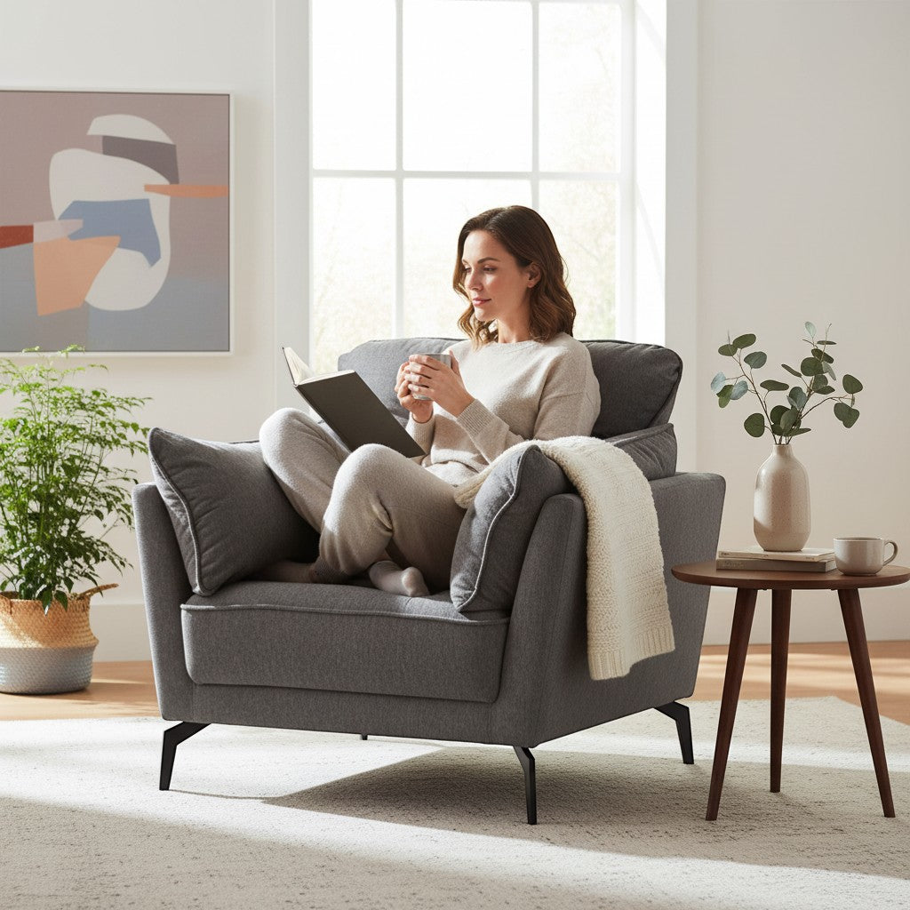 Willy 1-Seater Fabric Sofa Furnigo