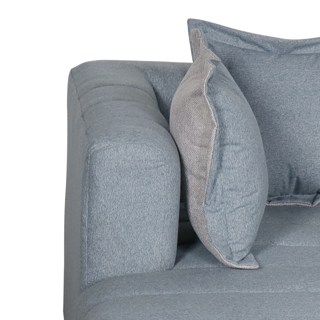 Becca L-Shape Fabric Sofa Set Furnigo