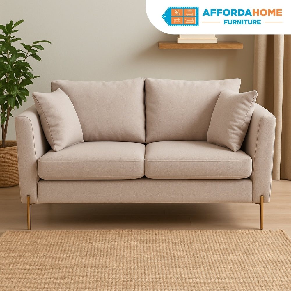 AIDEN 2-Seater Fabric Sofa Affordahome