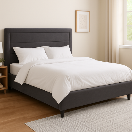 ARNY Upholstered Bed Frame Furnigo