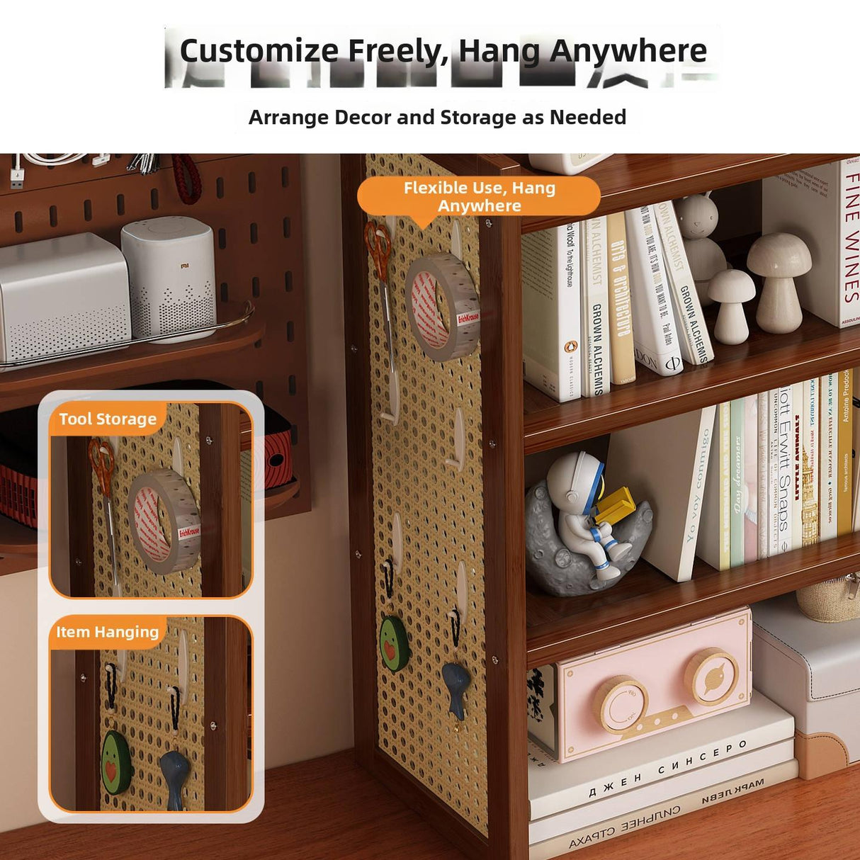 Timberra - Miracle - DeskMate Bookshelf Storage Rack - Office / Study Timberra