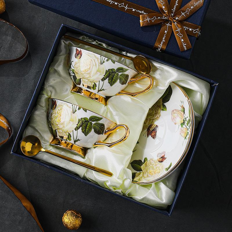 CUPURA Xeno - Designer European Ceramic Coffee Cup & Tea Set - Elegant British Afternoon Tea Collection CUPURA