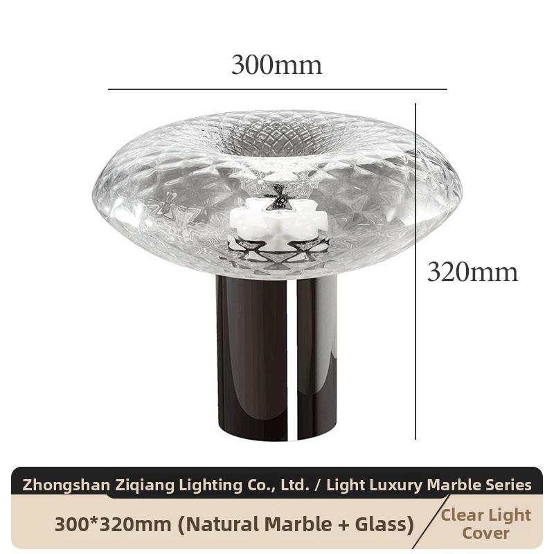 Milano Glow - Astra - N111 - Postmodern Nordic Marble Table Lamp with Creative Designer Style, Elegant Ambient Lighting for Contemporary Interiors - Living Room / Coffee Table / Bedroom / Bedside Milano