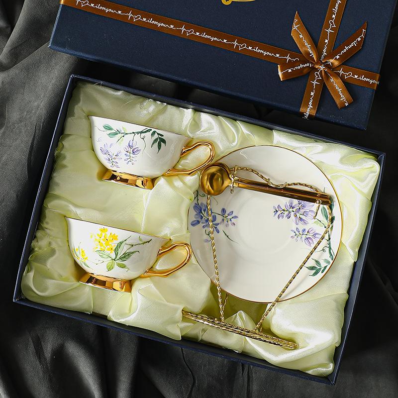 CUPURA Wiro - European Coffee Cup & Saucer - Elegant British Afternoon Tea Set, Premium Gift Souvenir CUPURA