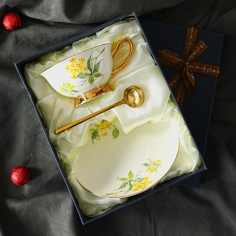 CUPURA Wiro - European Coffee Cup & Saucer - Elegant British Afternoon Tea Set, Premium Gift Souvenir CUPURA
