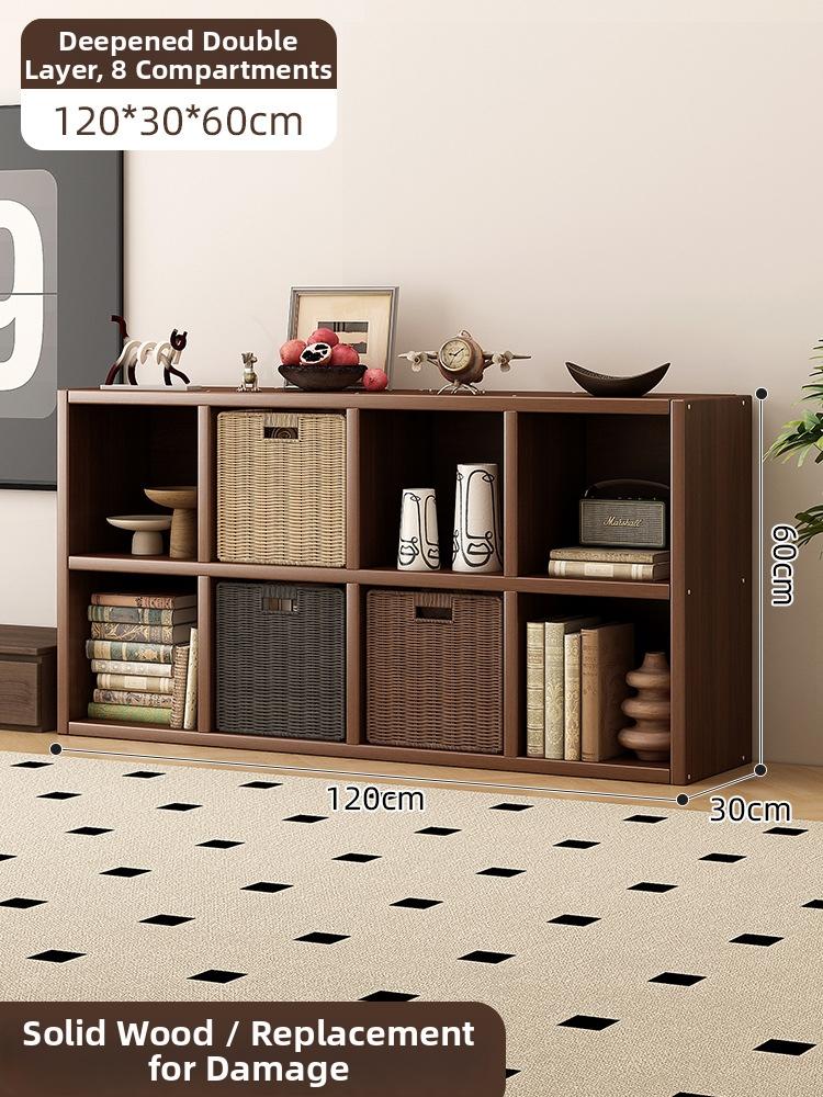 Timberra - Merry02 - LatticeWood Floor-Standing Storage Rack - Living Room Timberra
