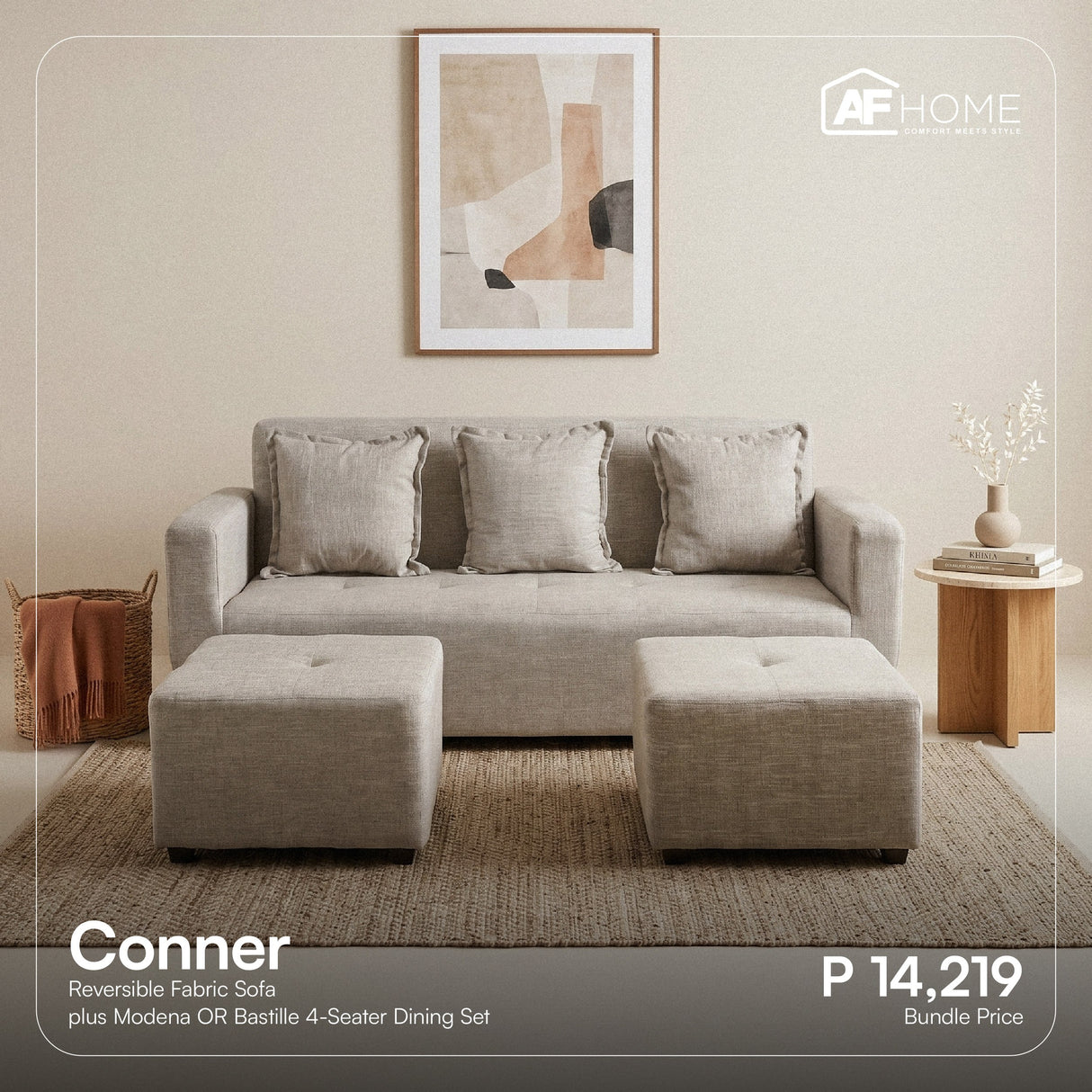 Your Space, Your Mix - Combo A: Sofa + Dining Set