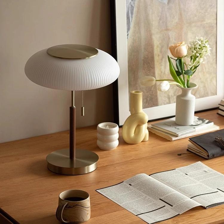 Milano Glow - Aleron - N418 - Nordic Post-Modern Antique Table Lamp with Light Luxury Design, Eye-Friendly Ambient Lighting for Elegant Interiors - Bedroom / Bedside / Study / Hotel / Exhibition Hall Milano
