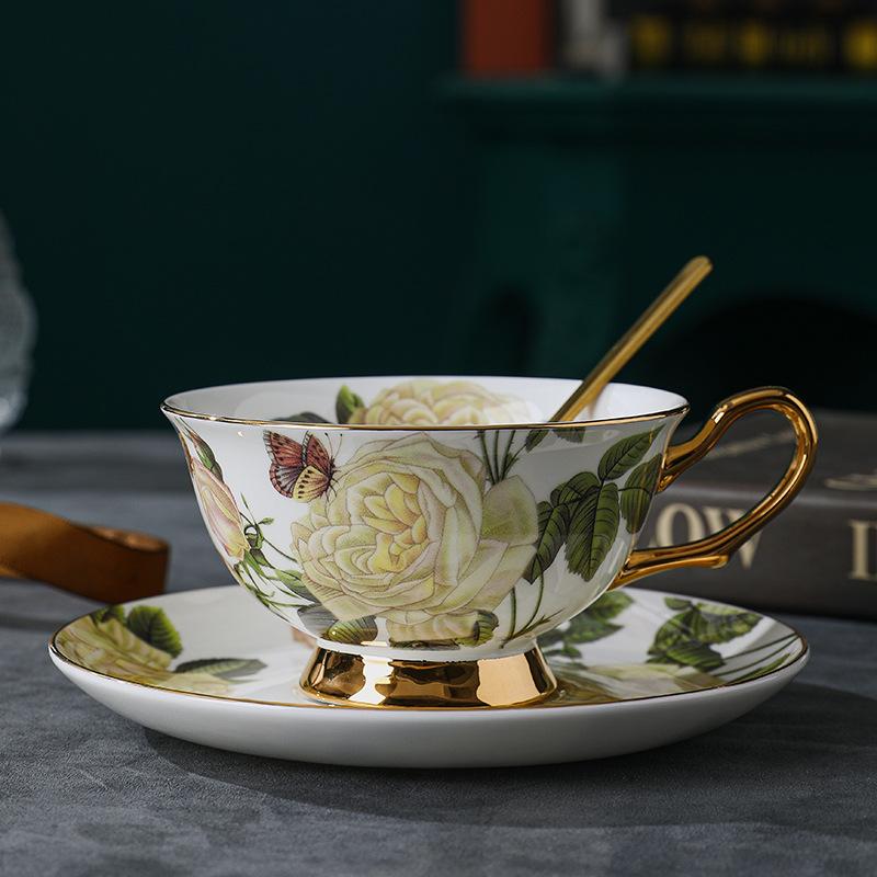 CUPURA Xeno - Designer European Ceramic Coffee Cup & Tea Set - Elegant British Afternoon Tea Collection CUPURA