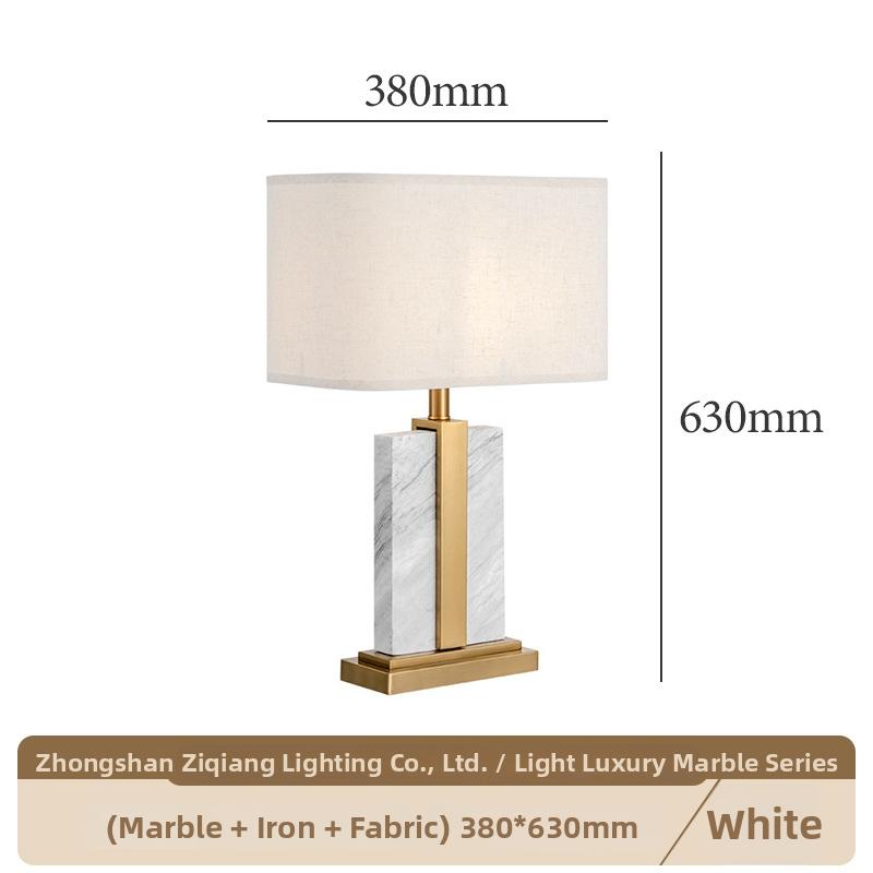 Milano Glow - Aeson - N149 - American-Style Minimalist Marble Table Lamp with Modern LED Design, Elegant Ambient Lighting for Stylish Interiors - Living Room / Bedroom / Bedside / Study Milano