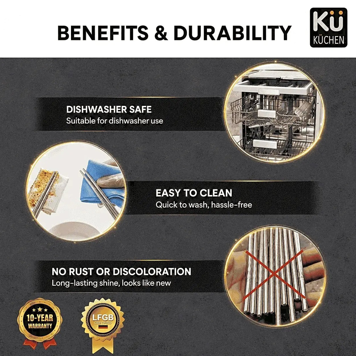 Stainless steel chopsticks set SK-C04-1