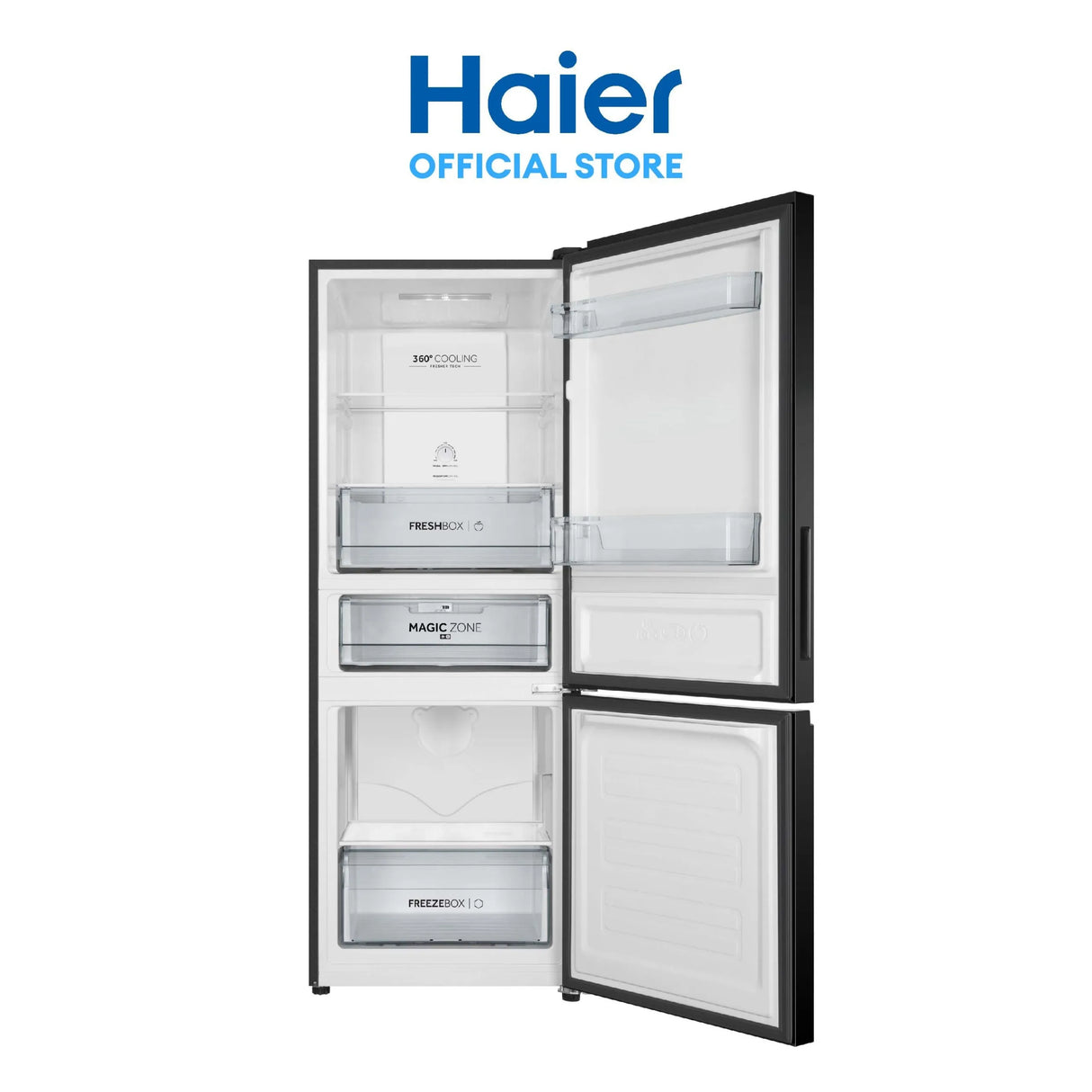 HAIER - HRF-IVB299VNFB 9.18 cu.ft./260L Magic Cooling No Frost Bottom Freezer Twin Inverter Two Door Refrigerator AF Home