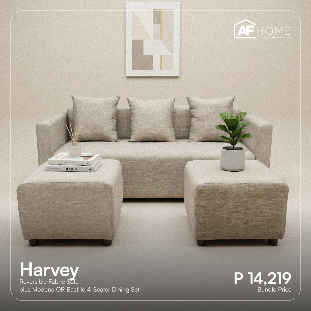 Your Space, Your Mix - Combo A: Sofa + Dining Set