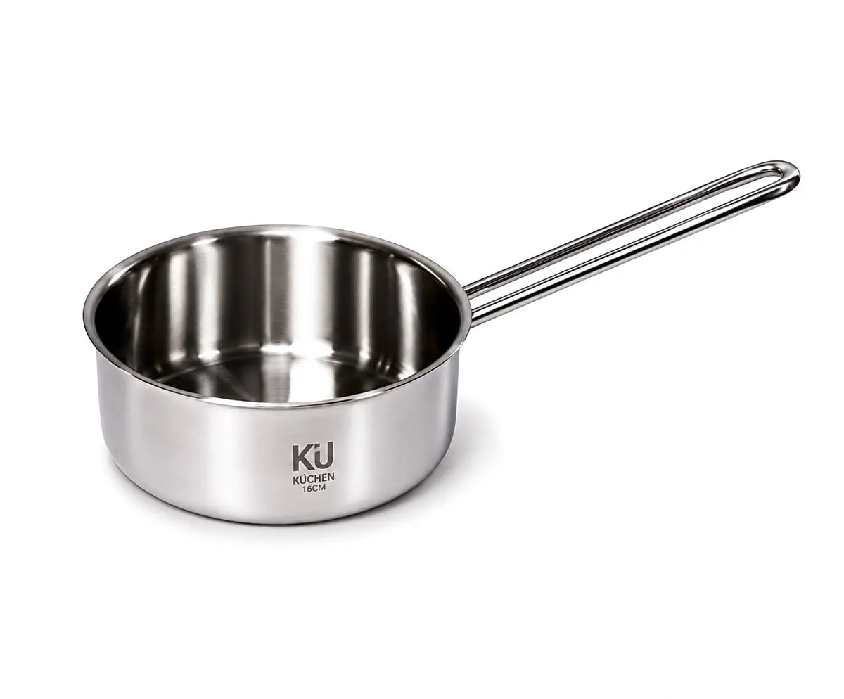 Shallow-bottom 3-layer stainless steel pot KU Shp141316