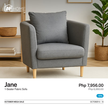 10.10 Mega Sale | Jane 1-Seater Sofa AF Home