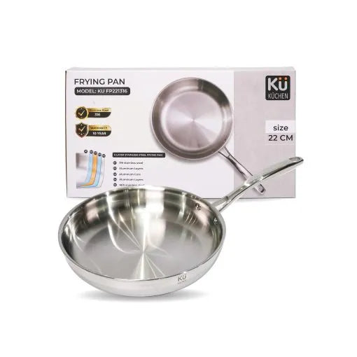 5-layer stainless steel frying pan KU Fp221316