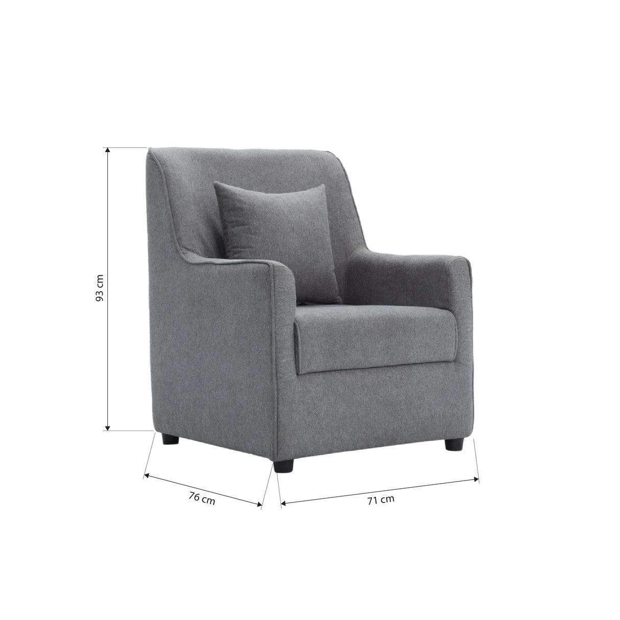 Madeleine Fabric Accent Chair Furnigo