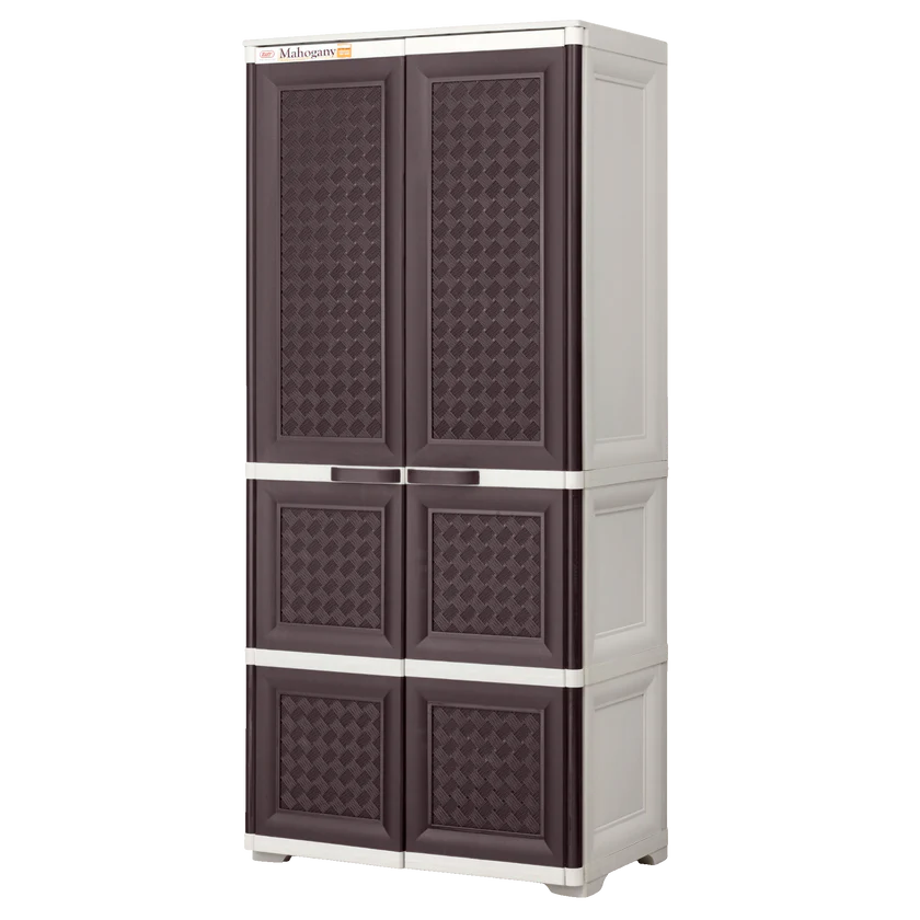 Mahogany Rattan Cabinet Zooey