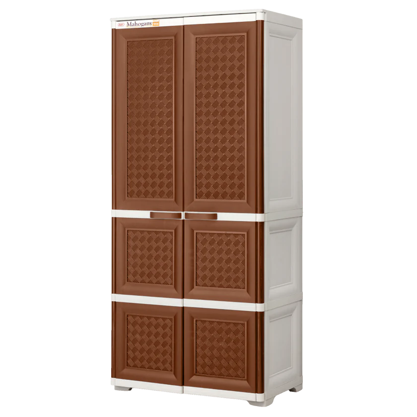 Mahogany Rattan Cabinet Zooey