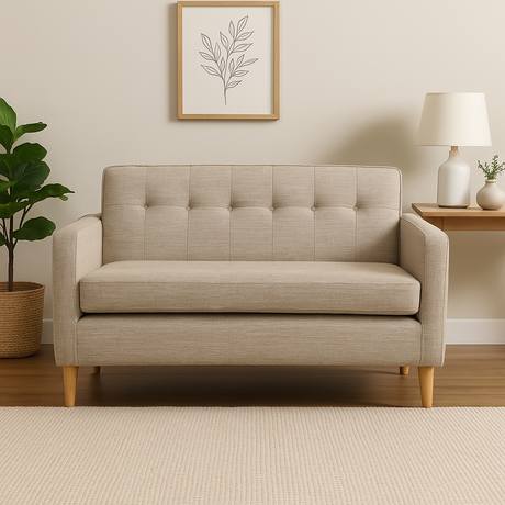 MAXINE 2-Seater Fabric Sofa Affordahome