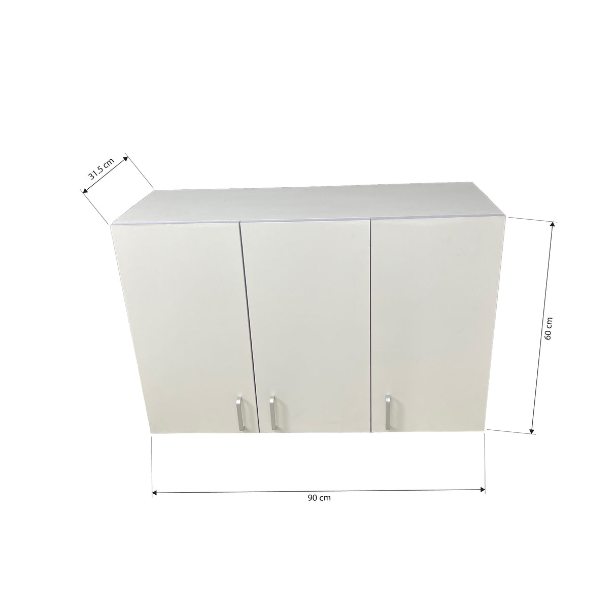 Misty Kitchen Hanging Cabinet V2 (3 Door) Affordahome Furniture
