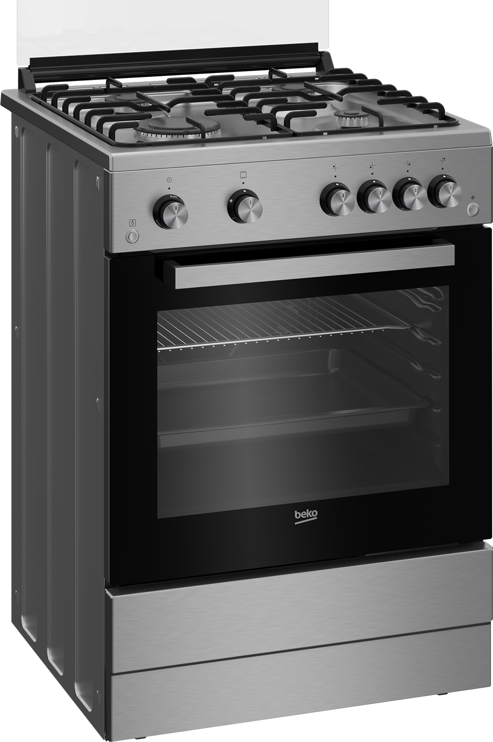 BEKO - FSGT61121DXL: 60cm, 3 gas + 1 wok | gas oven & grill AF Home