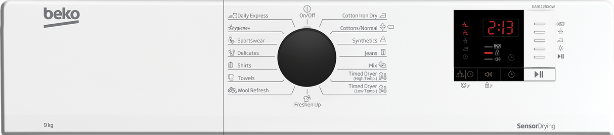 BEKO - DA9112RX0W: Tumble Dryer (Air Vented, 9 kg) AF Home