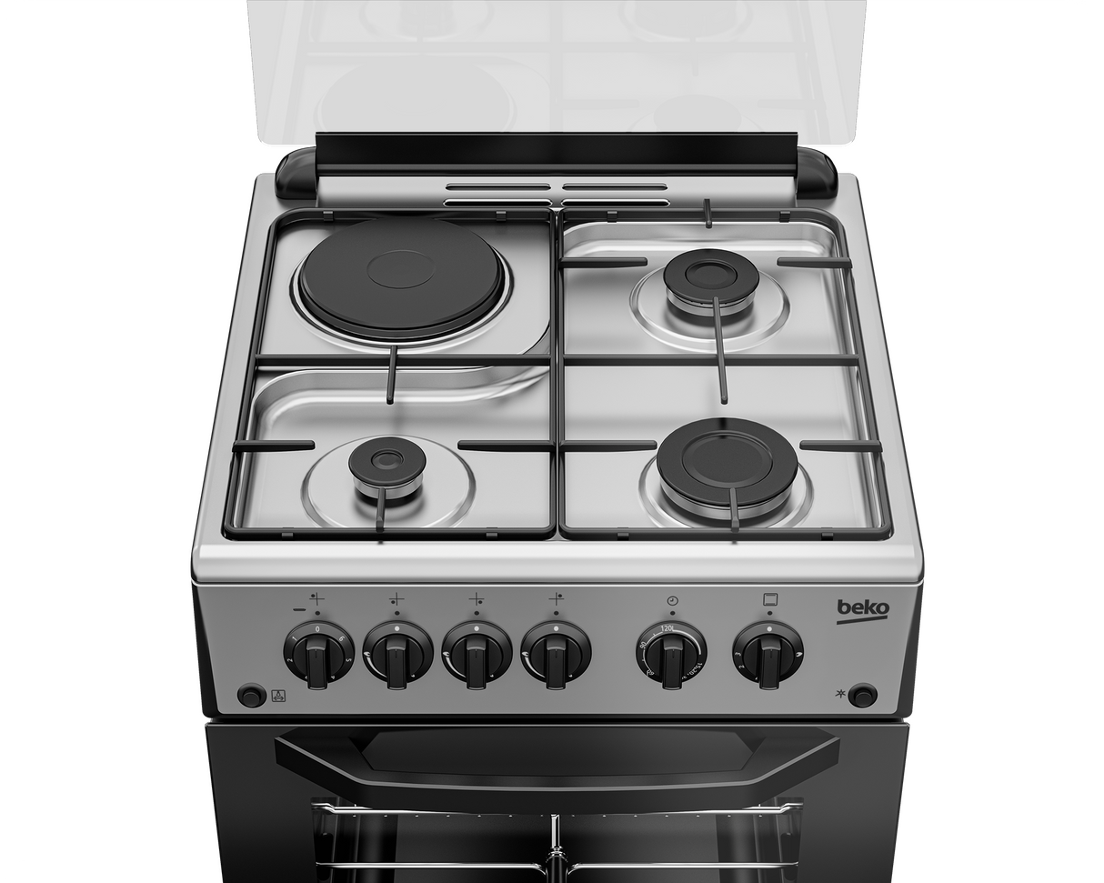 BEKO - FSGT43110GS: Freestanding Cooker (Gas, 50 cm) AF Home
