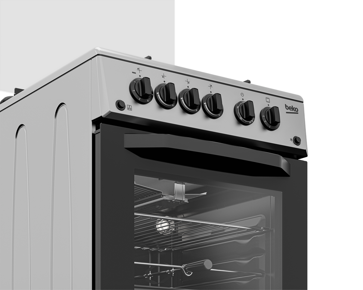 BEKO - FSGT43110GS: Freestanding Cooker (Gas, 50 cm) AF Home