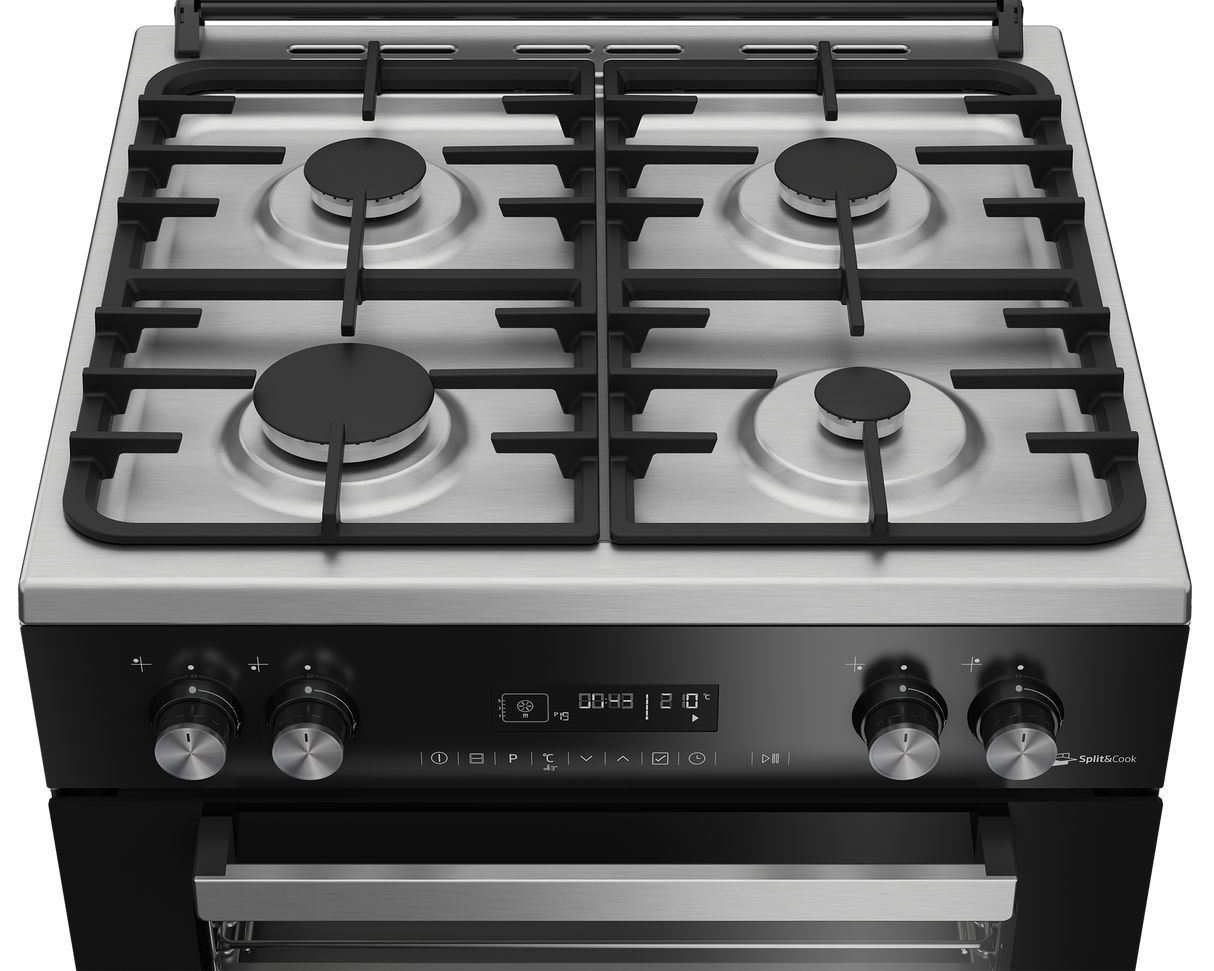 BEKO - FVR62630DXDTL: 60cm, 4 gas burners | multi-functional oven AF Home