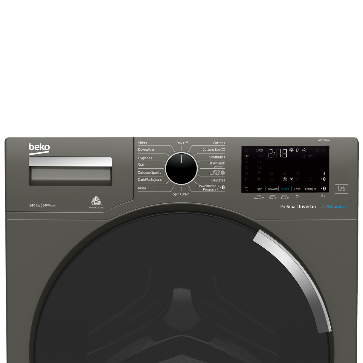 WCV10746M: 10 kg, 1400 rpm, 15 wash programs AF Home