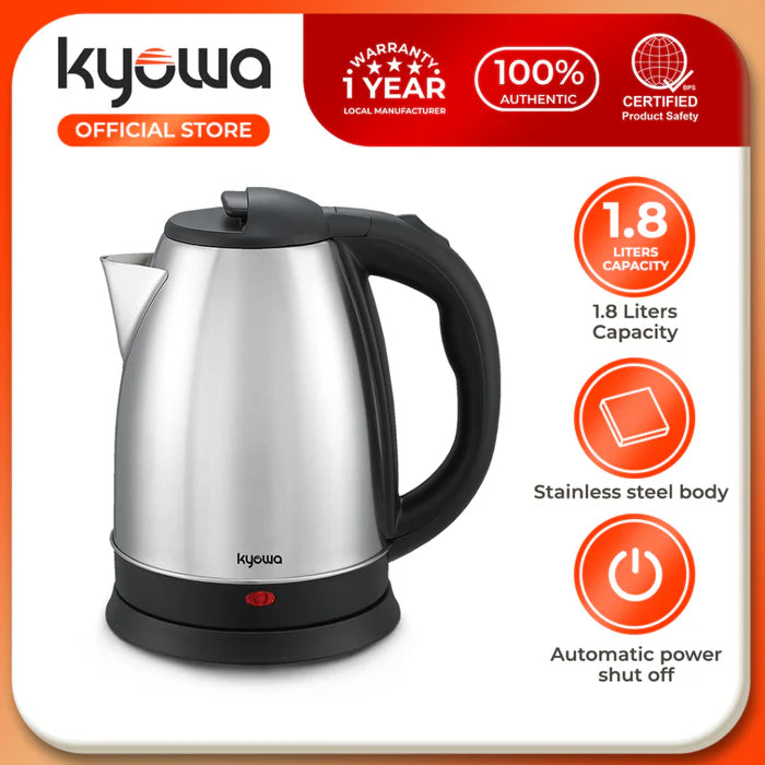 KYOWA - 1.8L Electric Kettle Stainless Steel (KW-1367) AF Home