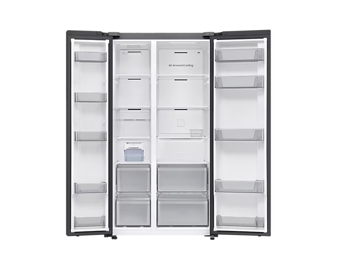 SAMSUNG - Bespoke AI™ SBS Refrigerator AI Energy Mode 22.8 cu.ft. AF Home