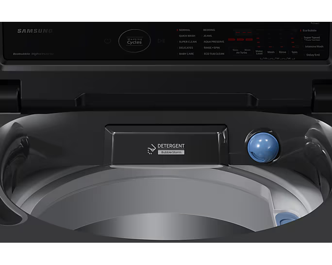 SAMSUNG - Top-load Washer Ecobubble™ 9 kg AF Home