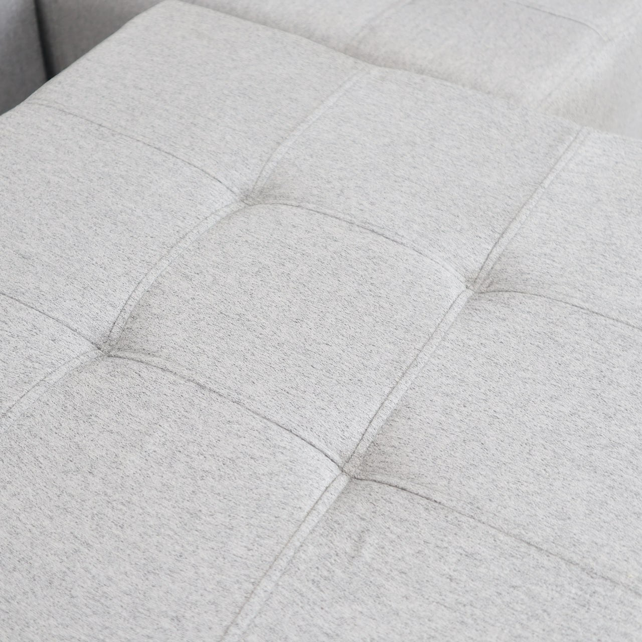 RONNA L-Shape Fabric Sofa w/ Storage Ottoman AF Home