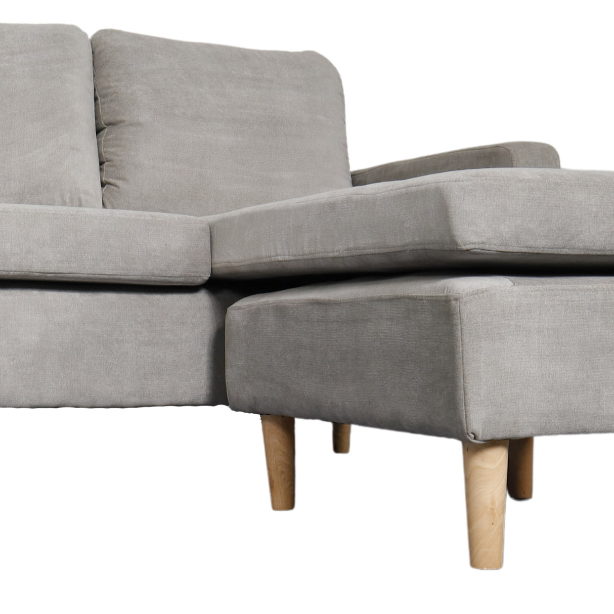 GINO Modern Upholstered L-Shape Fabric Sofa Furnigo