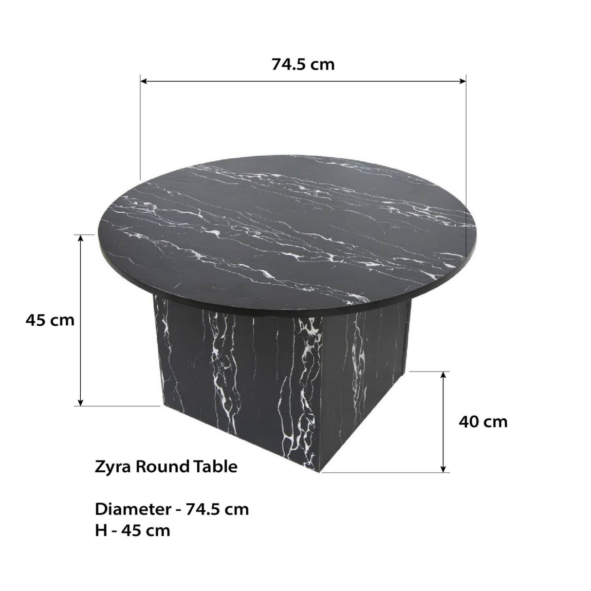 Blowout Sale - Zyra Round Table AF Home