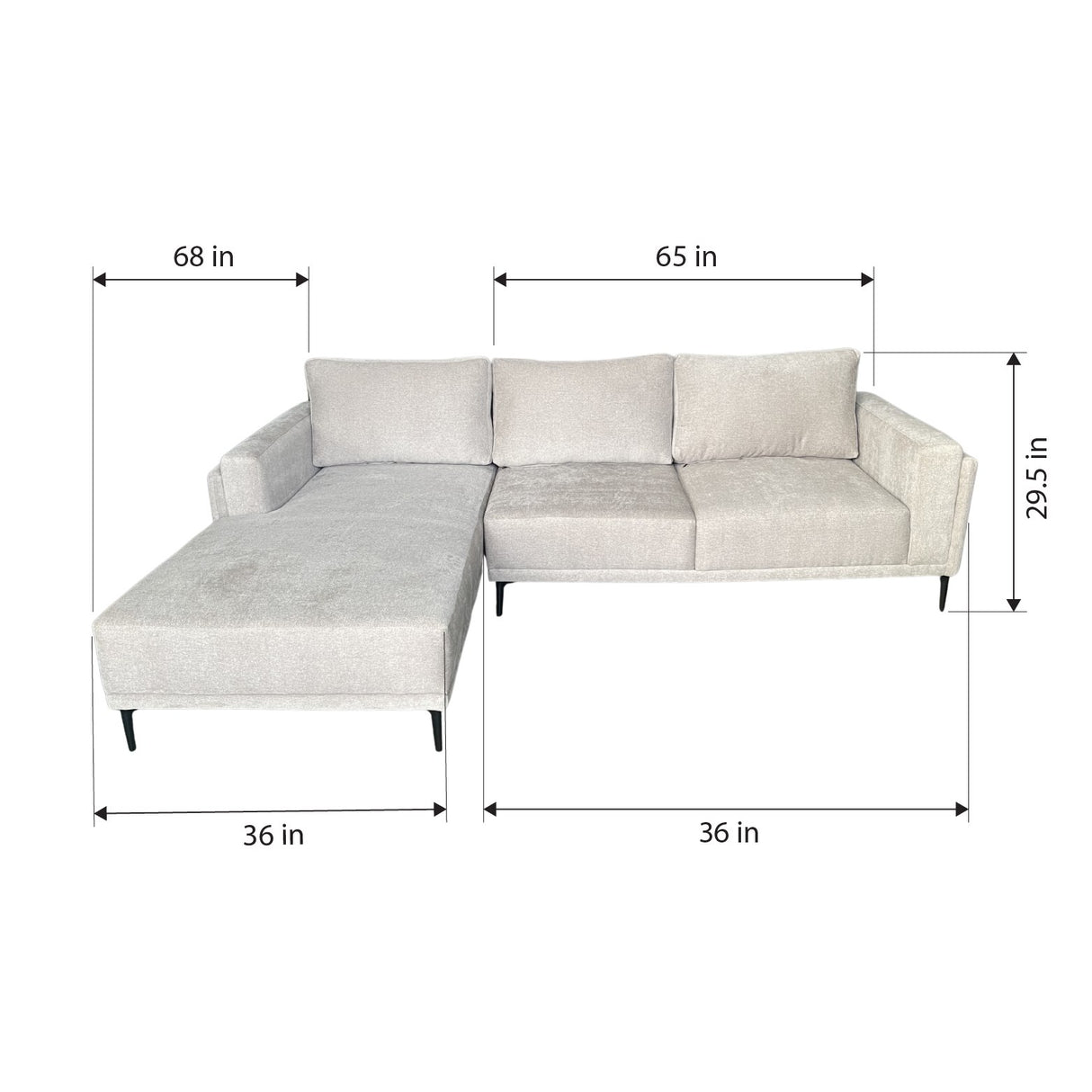 Azrael L-Shape Sofa AF Home