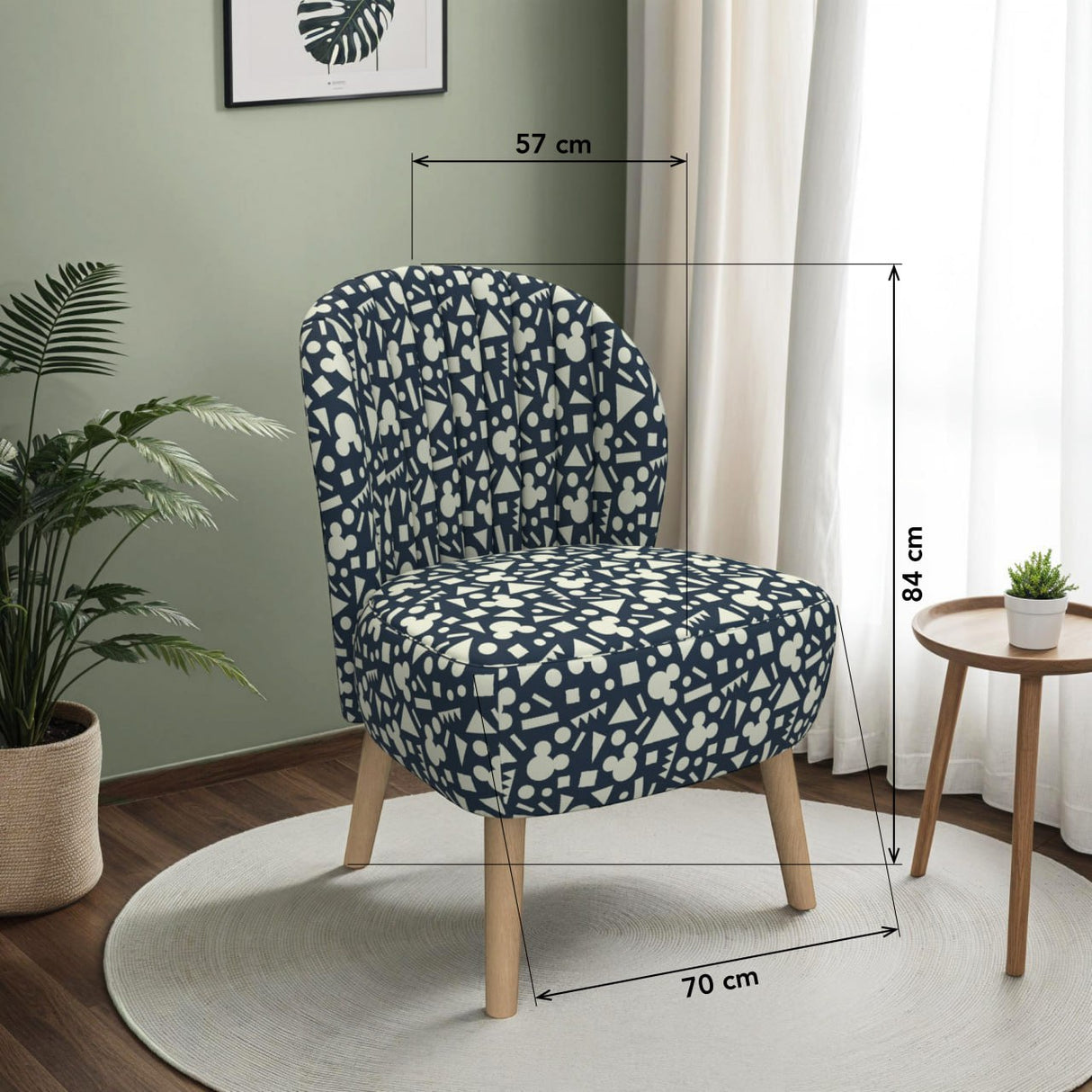 Mickey Mouse Abstract Small Accent Chair Style Disney Home