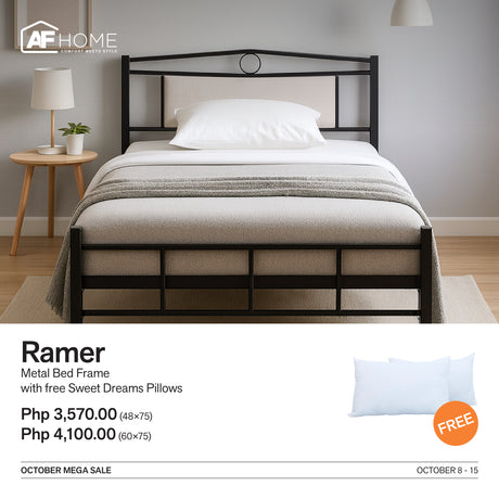 10.10 Mega Sale | Ramer Metal Bed Frame with Surprise Gift AF Home
