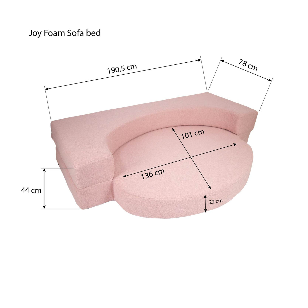 JOY Foam Sofa Bed Astro Foam