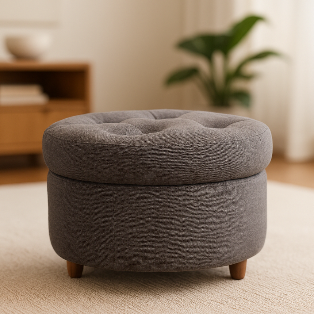 SHIEM Fabric Ottoman Affordahome