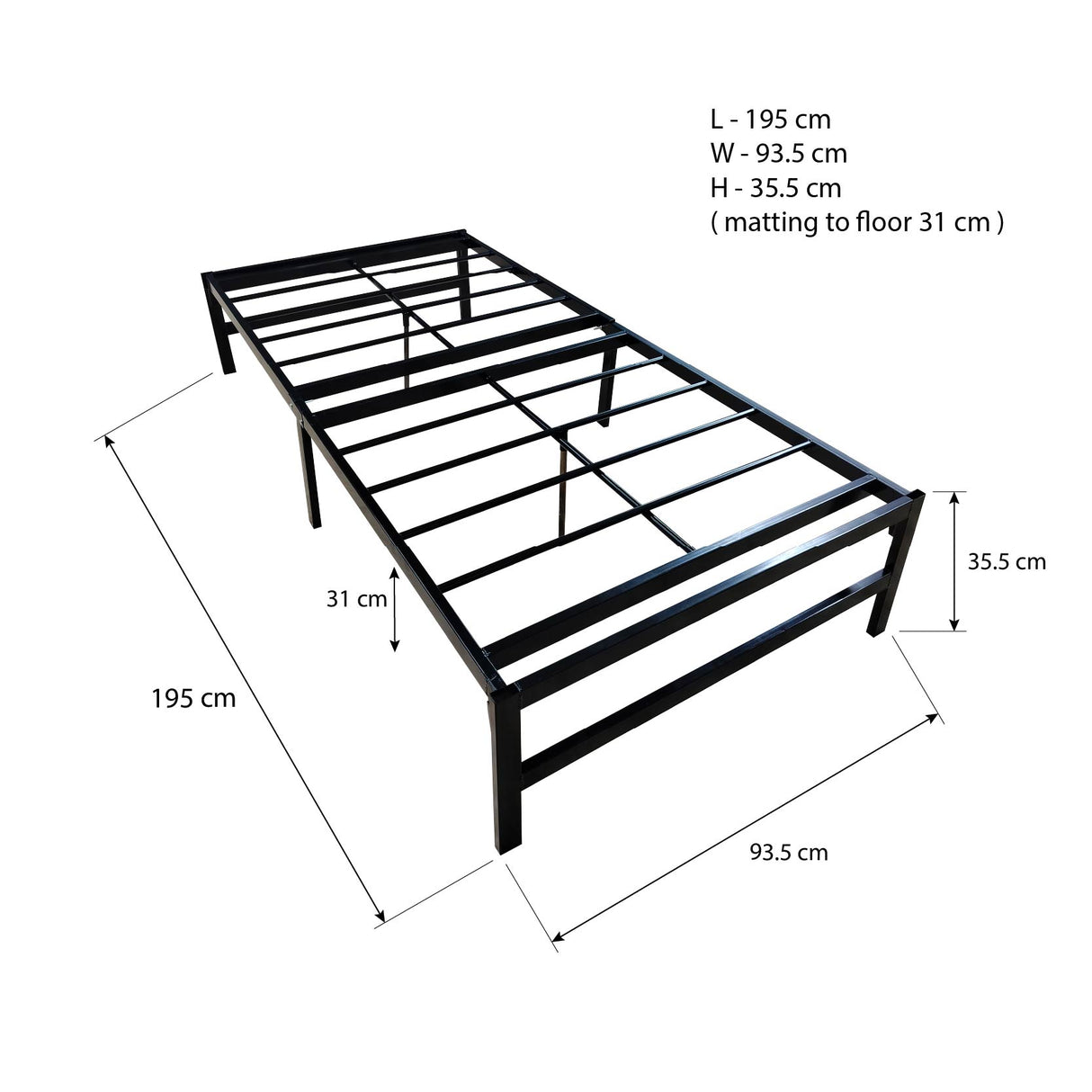 REM Metal Bed frame Affordahome