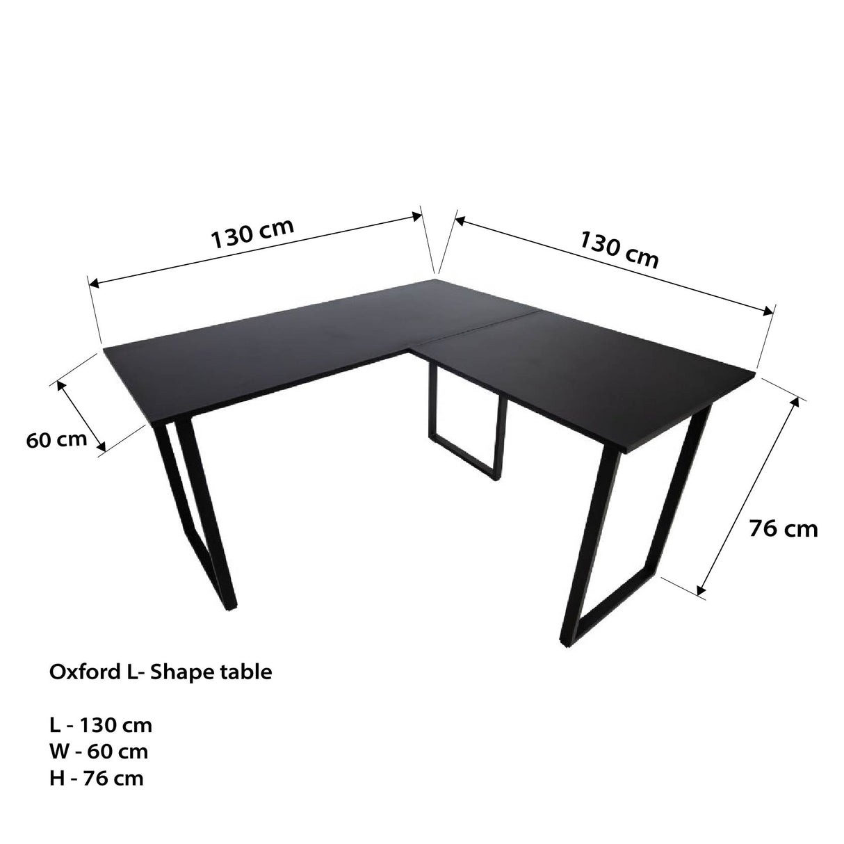 OXFORD L-Shape Office Table Only Affordahome