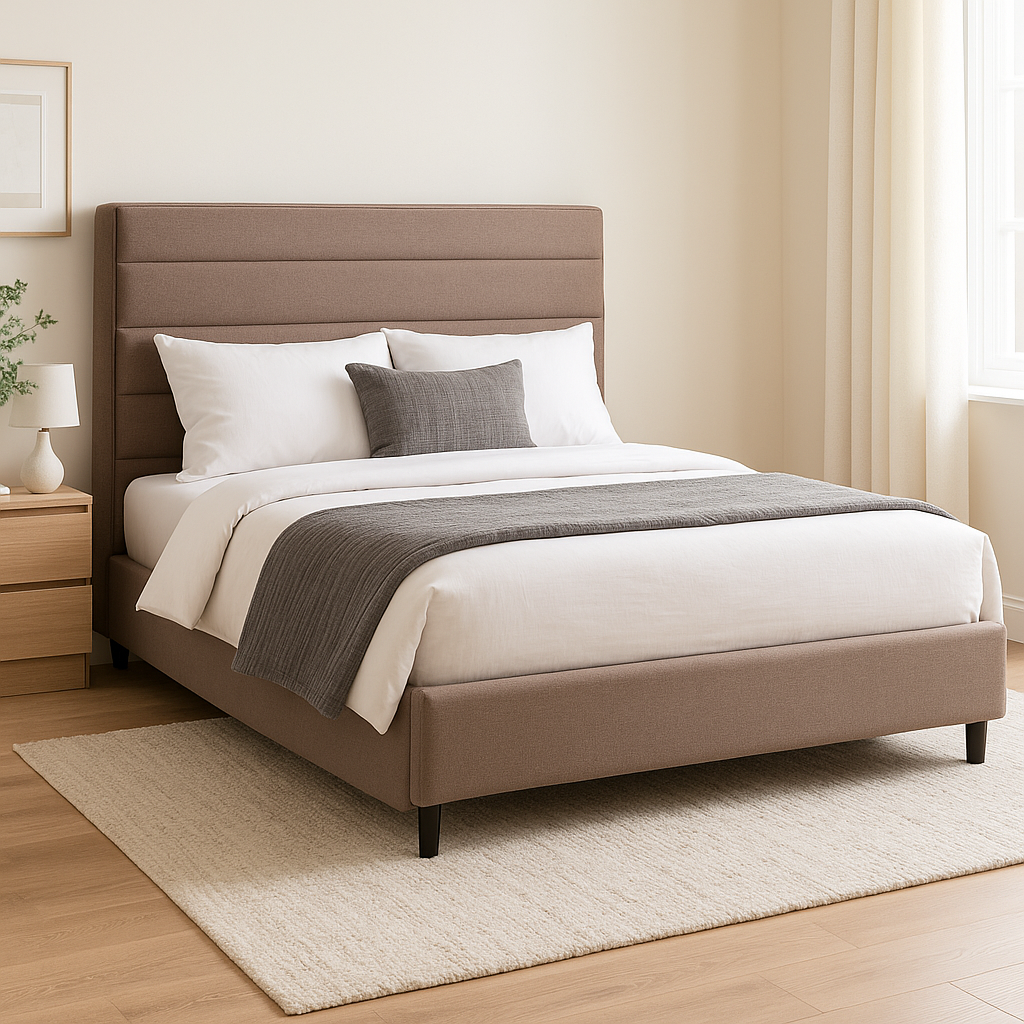 TYLER Upholstered Bed frame Affordahome