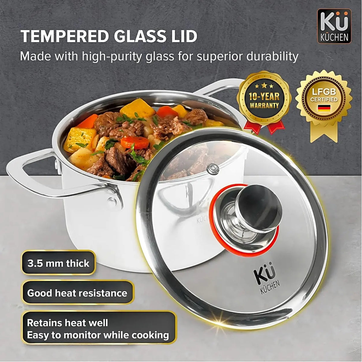 Premium Stainless Steel Cookware Set KU3325
