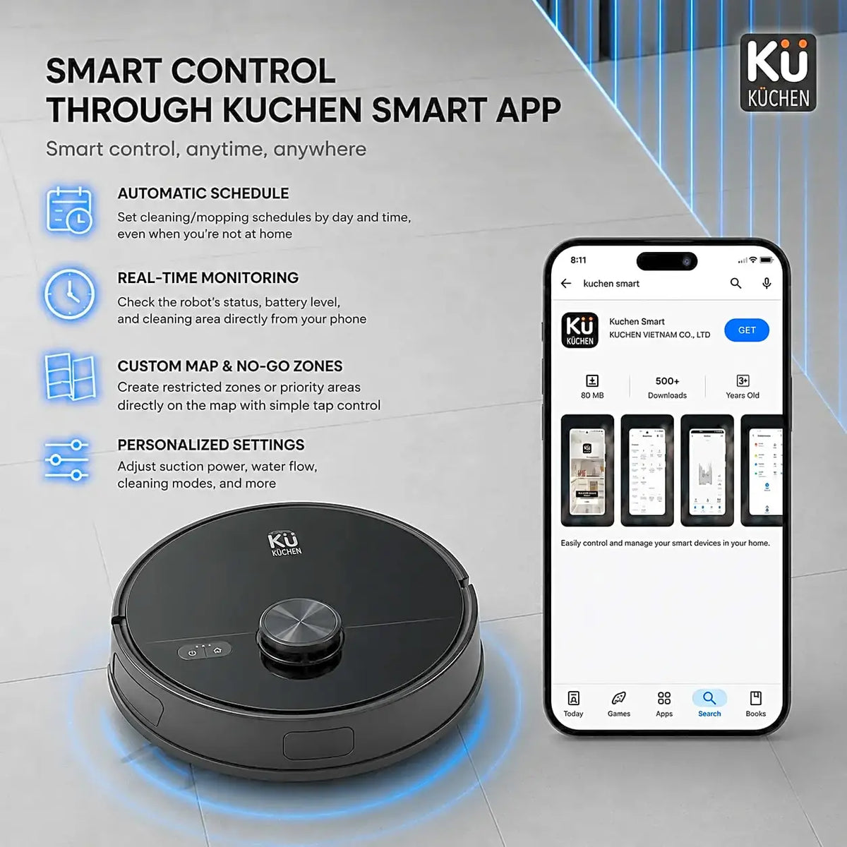 Robot Vacuum Cleaner KU PPR3006