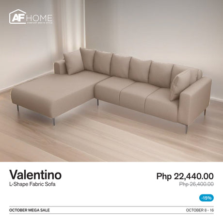 10.10 Mega Sale | Valentino L-shape Sofa AF Home