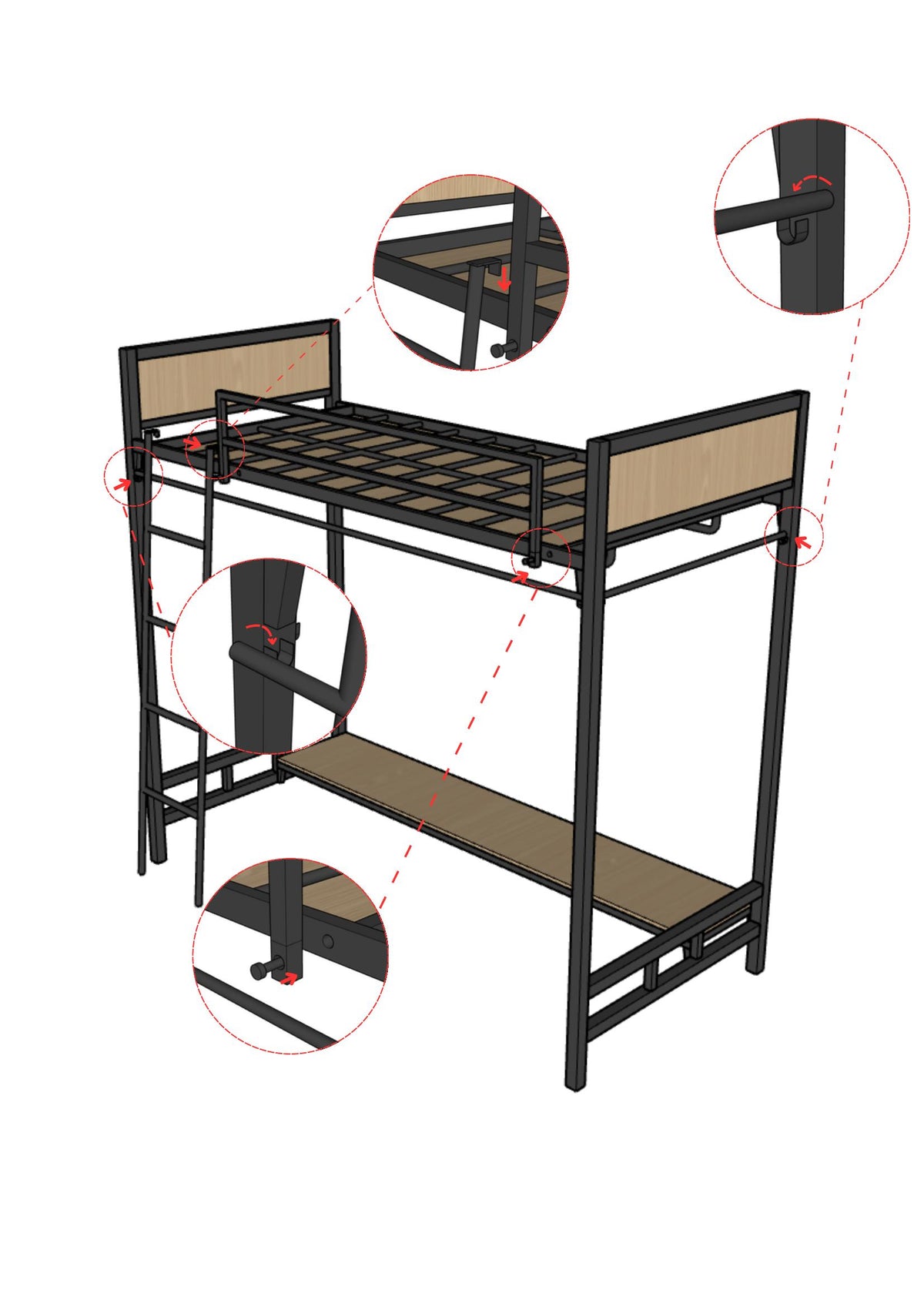 Verona Loft-Bed